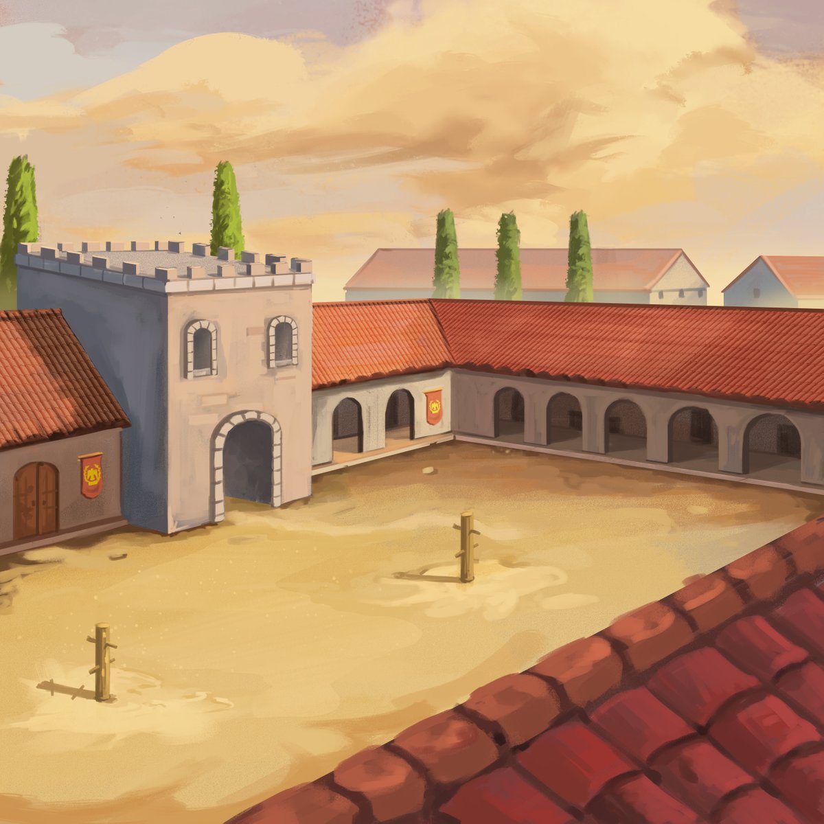 Legion Barrack
/
Illustration for game “Age of Dynasties: Roman Empire”
©RoboBot Studio
#conceptart #illustration #digitalpainting #Rome #boardgame #gameart