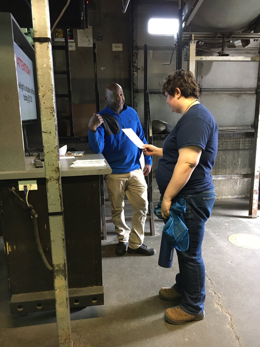 Oak Creek Twilight Wellness Champion Joe Reed hands out Nature Scavenger Hunt activity for employees to enjoy while off to encourage getting outside for fresh air and enjoying the beauty and peacefulness that nature has to offer! <a href="/Larry_smith23/">Larry Smith</a> <a href="/tie_rob/">Bow Tie Rob</a> <a href="/VictoriousMicah/">Micah Zellmer ™️</a> @OhsDebRN