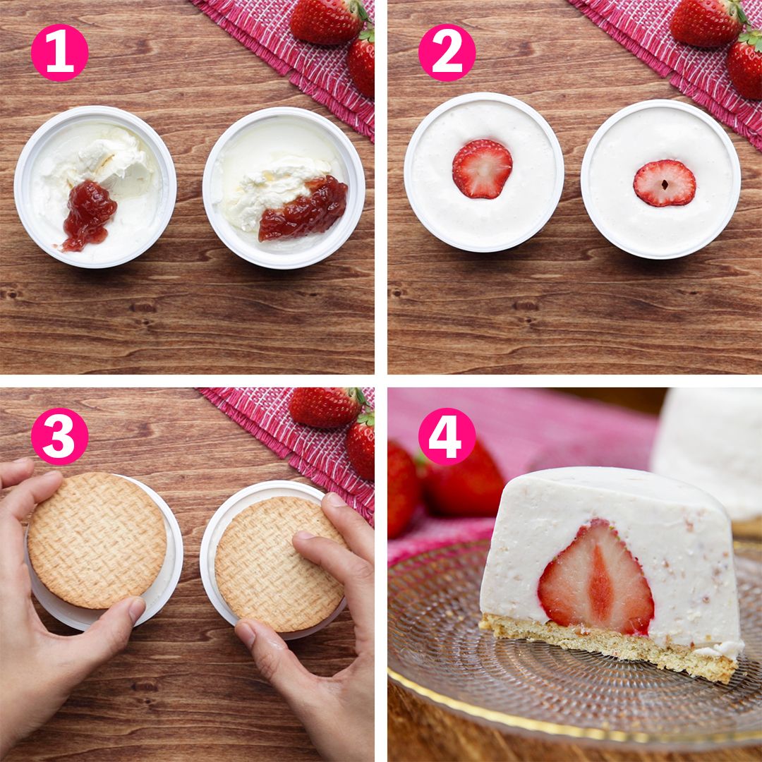 量もちょうど良さそう 断面が可愛い レアチーズケーキ の作り方 話題の画像プラス