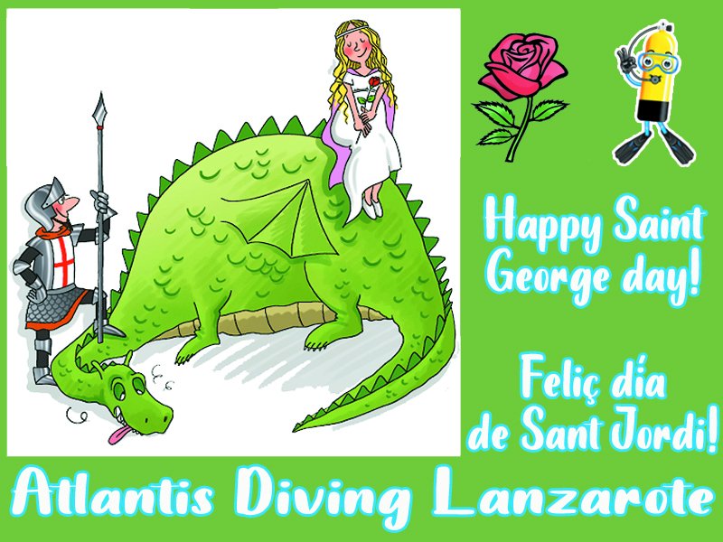 AtlantisLZT's tweet photo. Desde Atlantis Diving Lanzarote os deseamos un Feliz día de Sant Jordi. Nos gusta celebrarlo regalandonos Rosas y Libros!

¿Quereis que os aconsejemos libros para regalar?
➡ "Bucear en Canarias 2" - Sergio Hanquet
➡"Guía de la Fauna Marina de Canarias" - Armando del Rosario https://t.co/OHySveiWTE