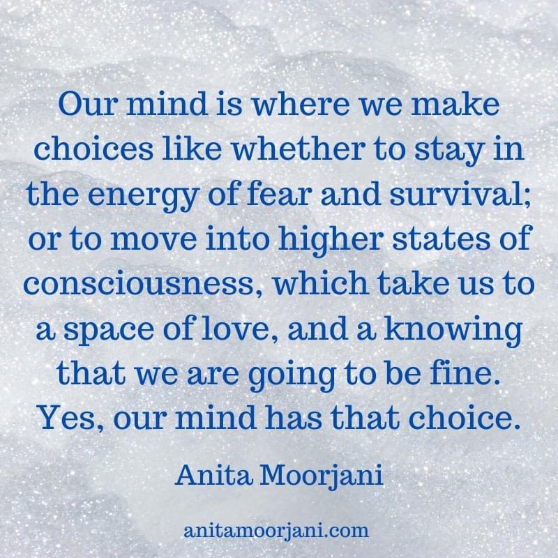 AnitaMoorjani's tweet photo. Our mind is where we make choices like whether to stay in the energy of fear and survival; or to move into higher states of consciousness.💙

https://t.co/ZFRhEPYRrV 🌈

#AnitaMoorjani #DyingToBeMe #ChooseLove #SelfLove #LoveYourself #PositiveFocus #LoveYourselfMore https://t.co/zvMN76MgLu
