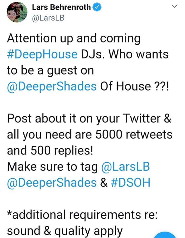 Sk_Mayoyo's tweet photo. Hi kindly help me as an upcoming dj #Deepshouse 2 be 1 of the guest djs @DeeperShades 2 fulfill my dreams thank u @DeepCyphers @WeLoveDeephouse @DHM_SA @DHN_DeepHouse @Bobstadj @VinnyDaVinci @LarsLB @DJFreshSA @Thando_Thabethe @Thabiso86019285 @RealBlackCoffee #DSHour https://t.co/JLRhUaEow3
