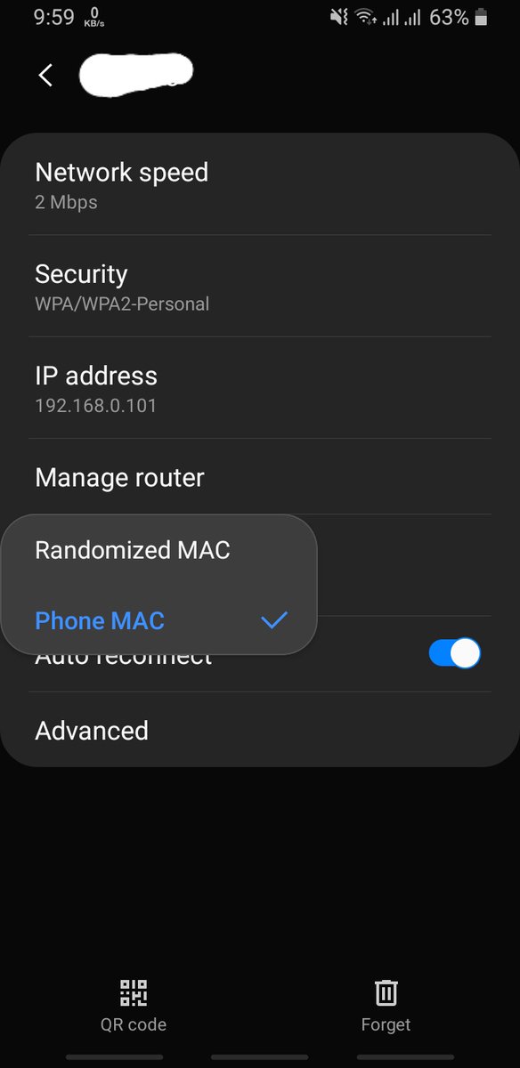droid_iq's tweet photo. من المميزات الجميلة في اندرويد 10 هو امكان تغير mac address في اي وقت بدون اي صلاحيات روت https://t.co/z2MPWyFukq