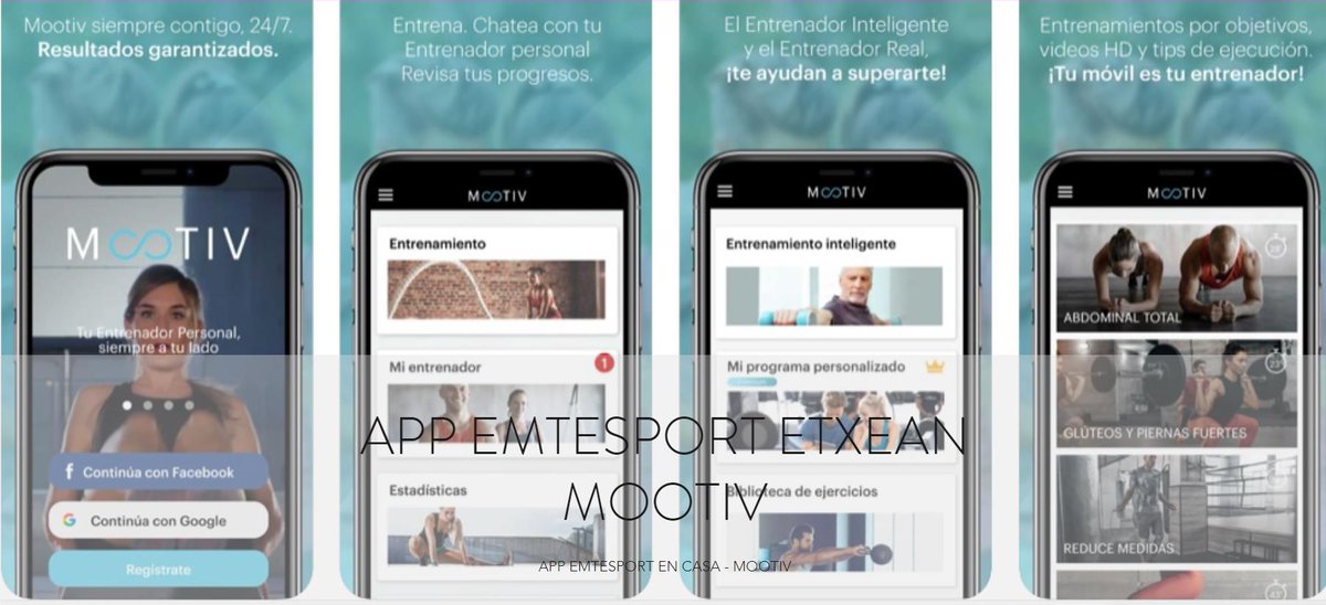 MungiaUdala's tweet photo. #Mungia #kirolaetxean
🗣️ Deskargatu MOOTIV app-a, guztiz doakoa.
📘 Ariketak etxean, bideoak, eguneroko saioak, entrenamenduak...
➡️ Sakatu hemen eta jarraitu urratsak:
ℹ️ https://t.co/dABFvEKaCV

👥 Sartzeko #kodea: emtesport (minuskulaz). https://t.co/nURZgRctxz