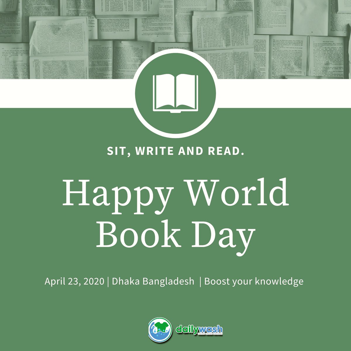 Boost your mind Enlighten your World Reading More &amp; More Books.
Happy World Book Day To All.

#dailywash #dhaka #Bangladesh