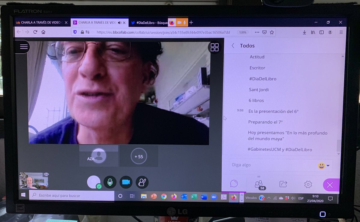 ArturoGomezQuij's tweet photo. Hoy en nuestra clase virtual #GabinetesUCM presentamos el ultimo libro de @peckercarlos 
“En lo más profundo del mundo maya.”
¡Feliz #SantJordi! 
#DiaDelLibro https://t.co/XhAyACfjn5