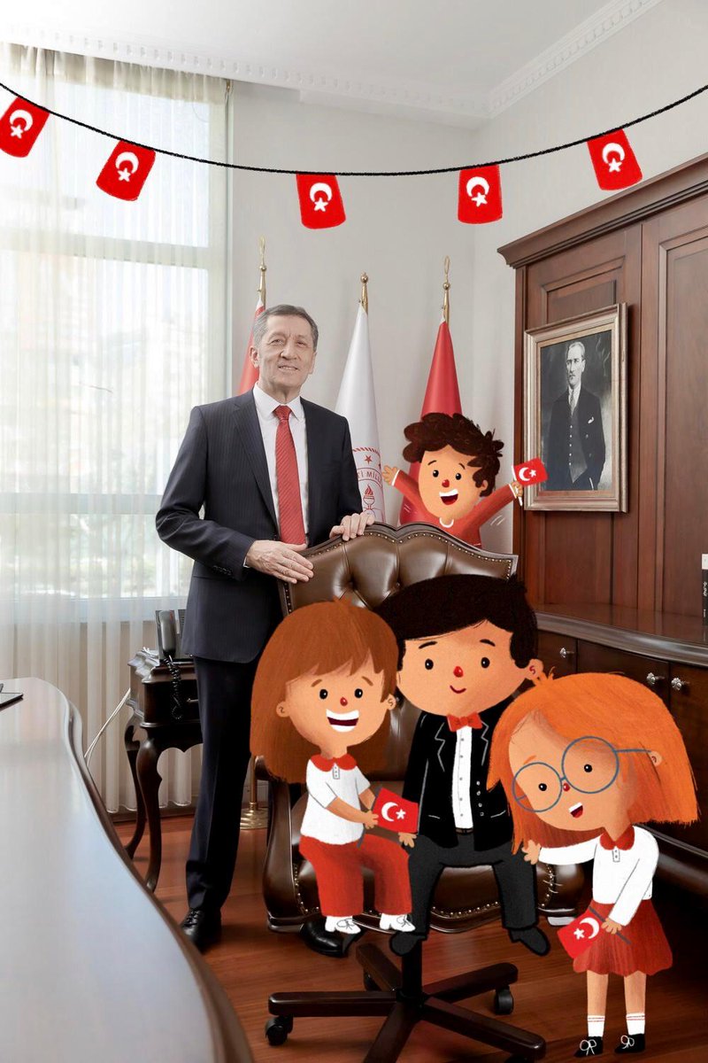 Evden çıkabilseydik bugün gelip Ziya Öğretmenimizin koltuğuna oturacaktık. Çıkamadığımız için biz de sosyal medyasına oturduk. Bugün buradayız. Kutlamaları buradan alalım. Kendi kendimizin bayramını kutlayarak başlayalım. “Hepimize iyi bayramlaaaaaaar.🇹🇷 #yüzyıllaryaşa23nisan