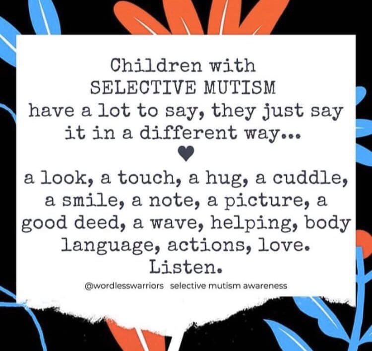 MutismSupport's tweet image. #Selectivemutism #SM #situationalmutism