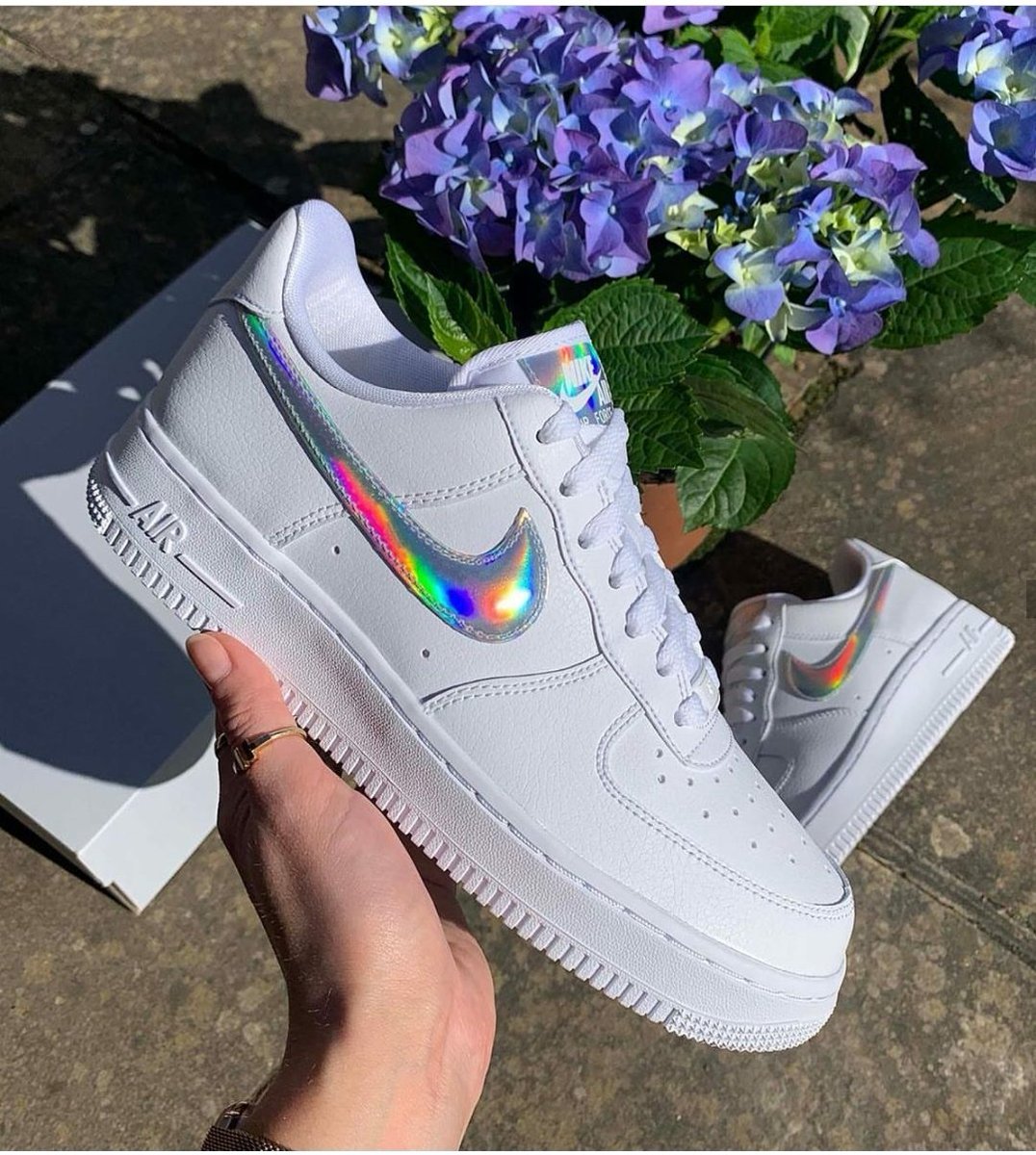 nike air force iridescent swoosh