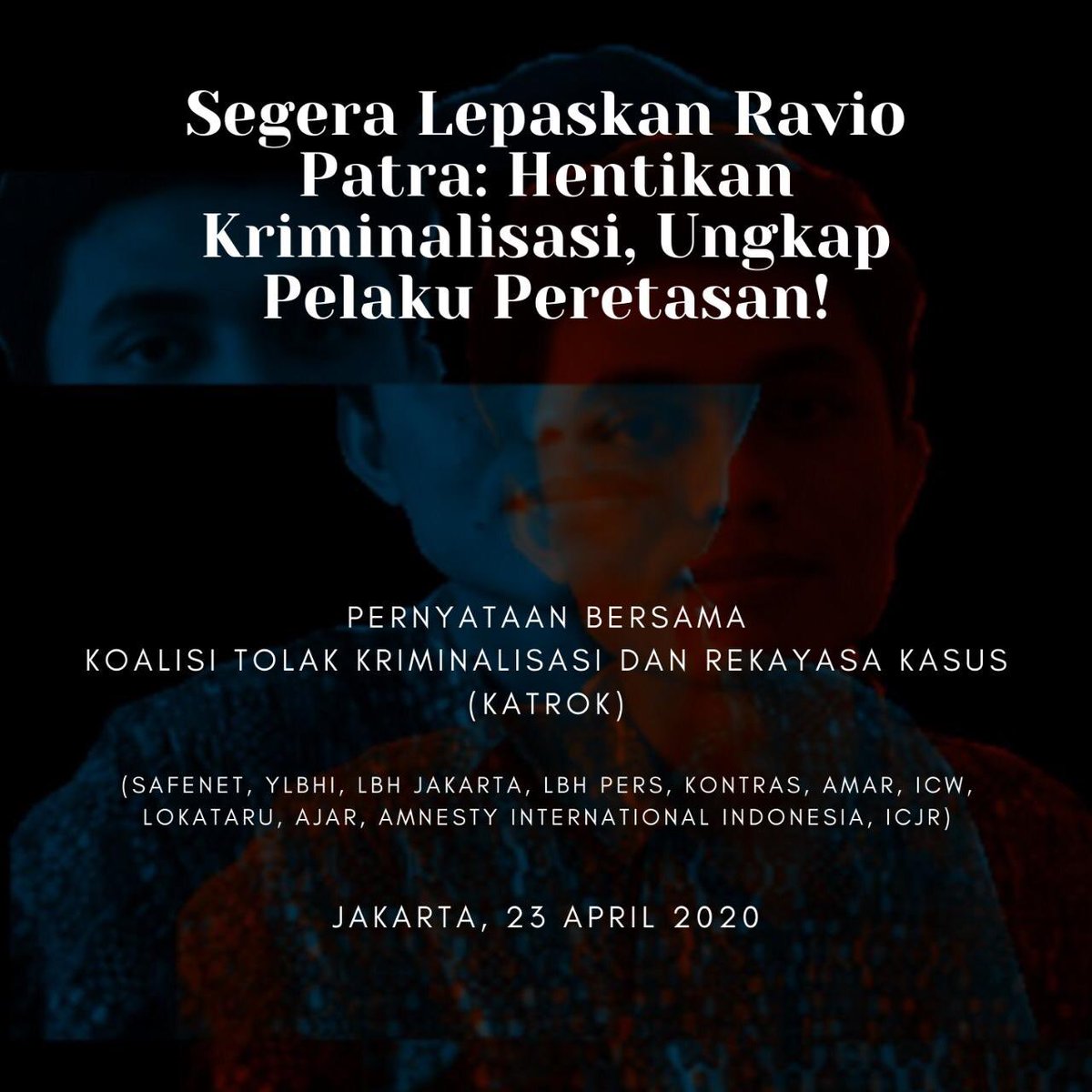 _pamflet's tweet photo. Don’t let the bastards grind you down #bebaskanravio ✊🏻✊🏻 https://t.co/AbwKhfF46K