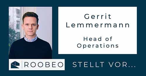 Wer steckt eigentlich alles hinter ROOBEO?
Unser #Management stellt sich vor.
Heute - der Head of #Operations, Gerrit Lemmermann!
Mehr erfahren auf: roobeo.com/ueber-uns/
