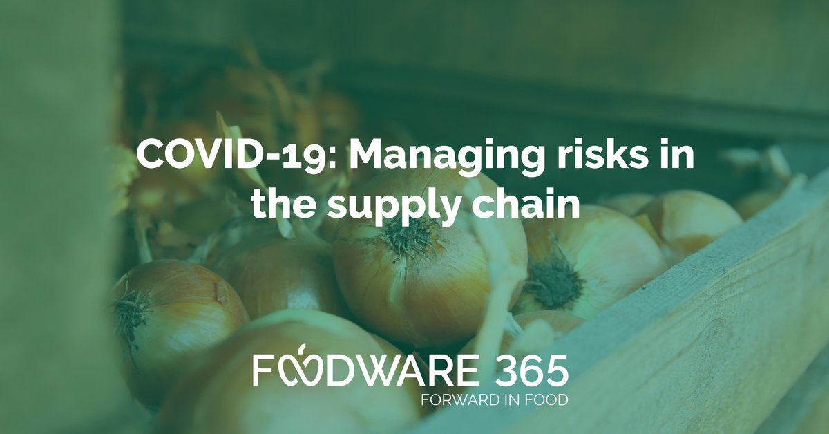Foodware365's tweet photo. Fresh Produce consultant Ronald van Staay explains how to manage risk in the supply chain during COVID-19, since the consequences of the pandemic on the supply chain are big. https://t.co/vg2ZT5YTmI #freshproduce #forwardinfood https://t.co/U88D8TMtLI