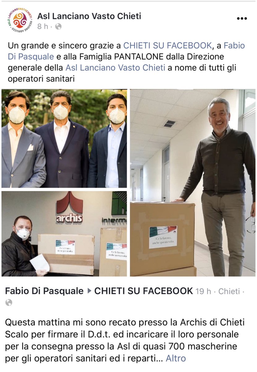 ManuelPantalone's tweet photo. Sempre a disposizione del nostro territorio e delle sue esigenze. Grazie a voi operatori sanitari della Asl Lanciano Vasto Chieti per lo straordinario lavoro che svolgete quotidianamente ❤️. https://t.co/xLbQUw92sR