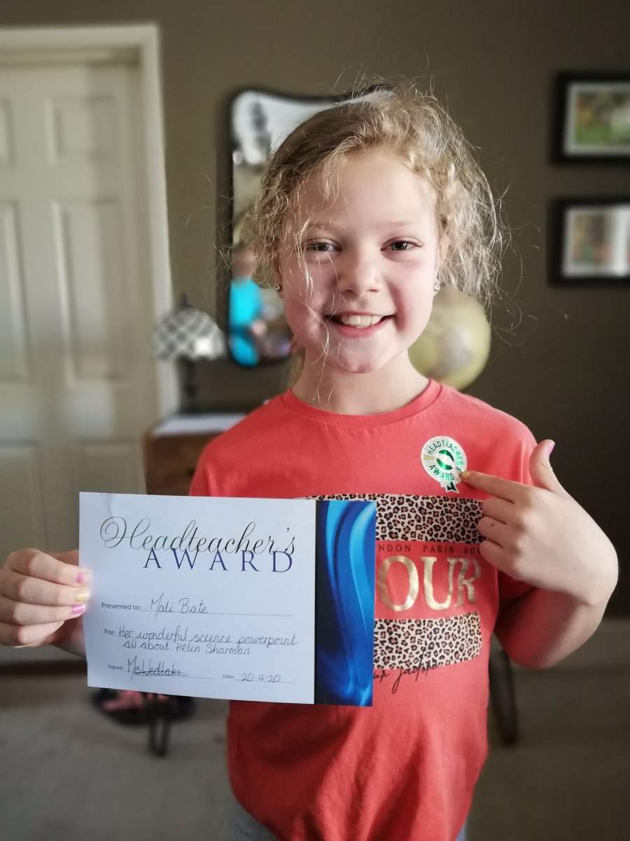 beccyarmory's tweet photo. Thank you @TrullSchool Mrs Wedlake this has made small girls day! #Homeschooling2020 https://t.co/xcJXr3kHMd
