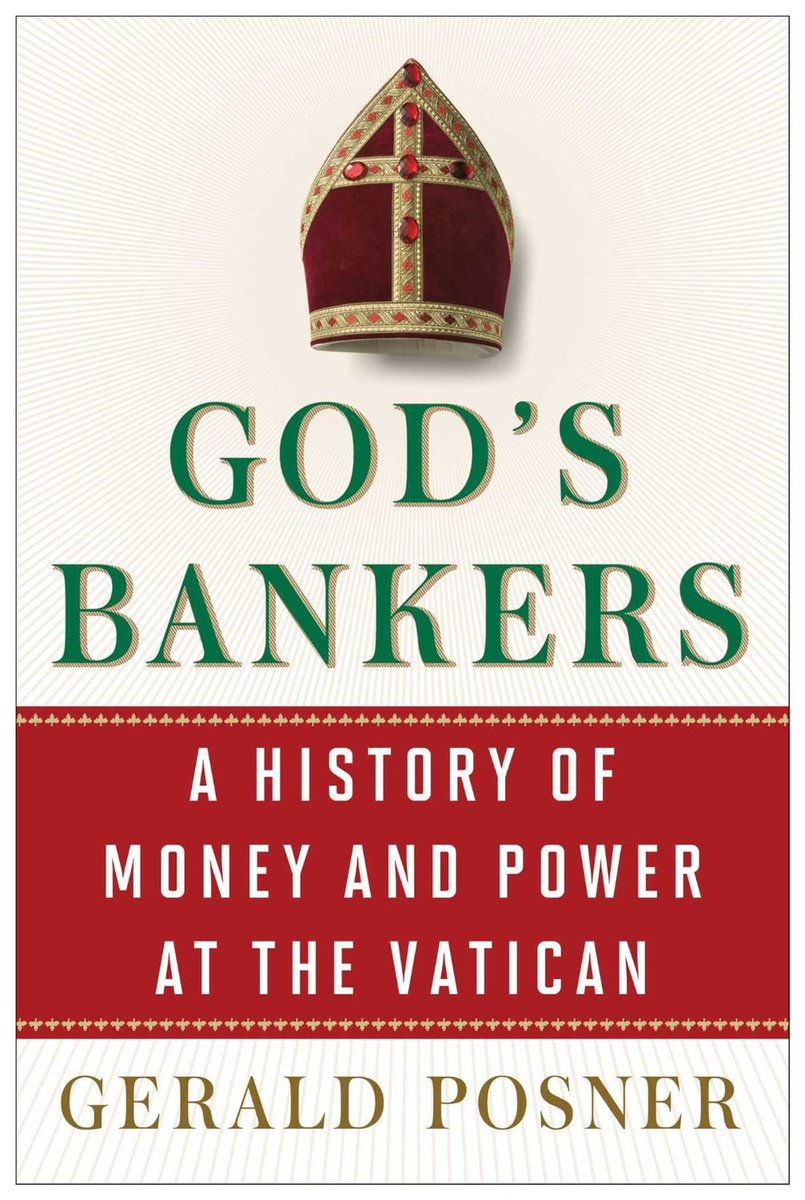 Por falar em crimes e Vaticano, god's bankers, que conta a história do banco do Vaticano desde o tempo da família Bórgia até o papa Francisco é recheado de corrupção, assassinatos, golpes e reviravoltas.