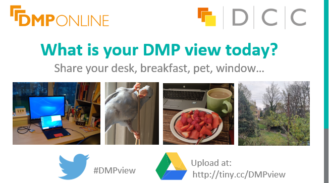 SarahRoams's tweet photo. Kicking off today with a #ukdcc online training course on making the most of @DMPonline https://t.co/C6oTZsGJbc We won't have time for all 40+ of us to introduce ourselves so invite you to share your #DMPview https://t.co/el1duGSgEL