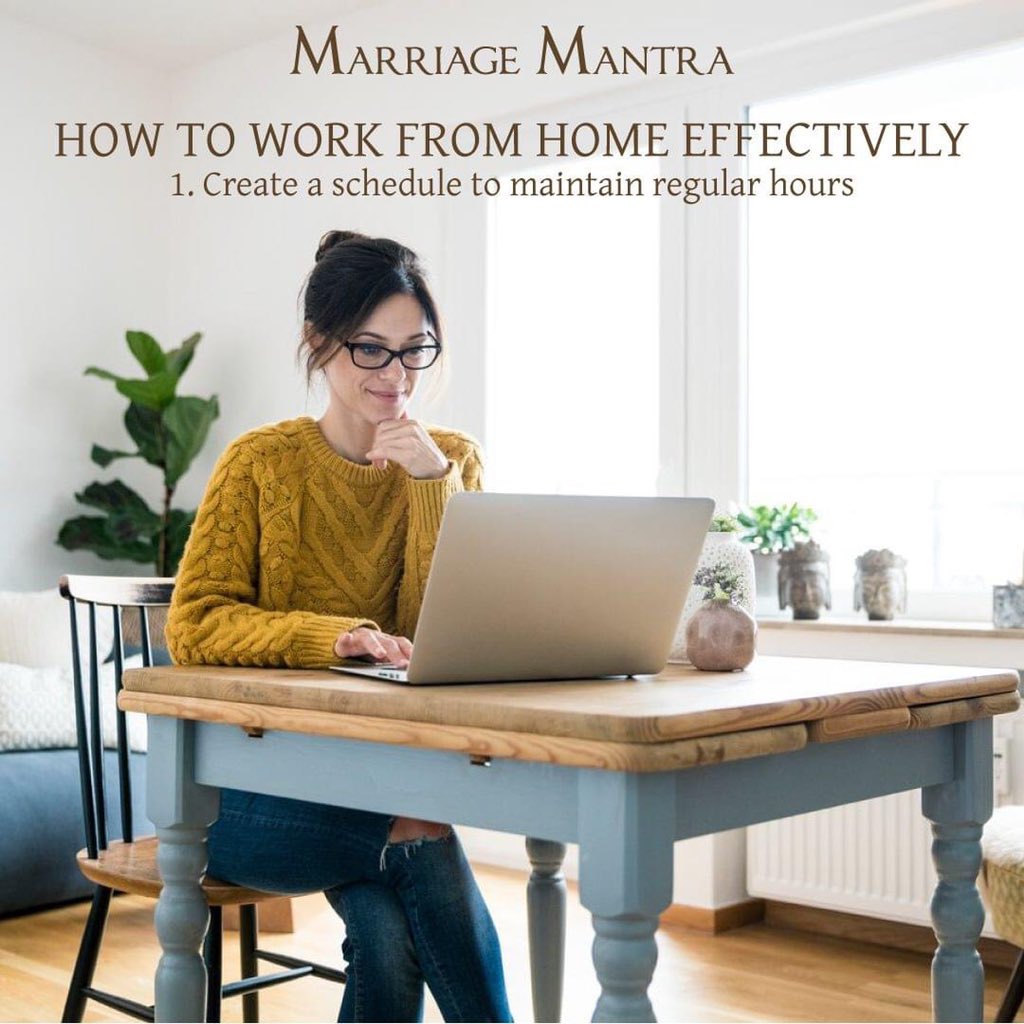 MarriageMantra's tweet photo. With Covid-19 keeping us all at home, many of us are struggling to keep working productively. Follow our tips to get yourself back on track. 

#covid19 #coronavirus #indiafightscorona #stayhome #staysafe #workfromhome https://t.co/bXY5kdapyo