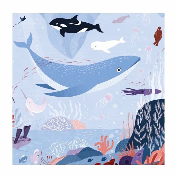 LiliLaBaleine's tweet photo. Sous l’océan ... #puzzle #janod #kidlitart https://t.co/vfOsPgyrWO