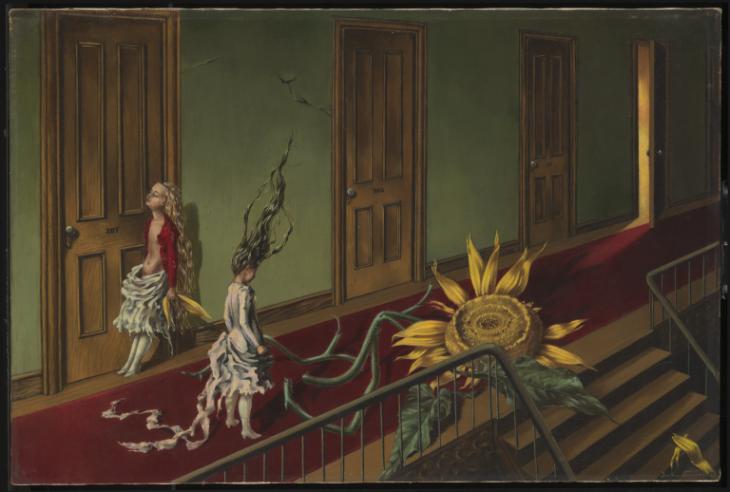Dorothea Tanning (1910-2012). Tanning was the best of the female surrealists. Much better than her overrated lover, Max Ernst. Her Tate show last year was a revelation. The early dream paintings were unsettling and psychologically charged. The late sculptures were brilliant.