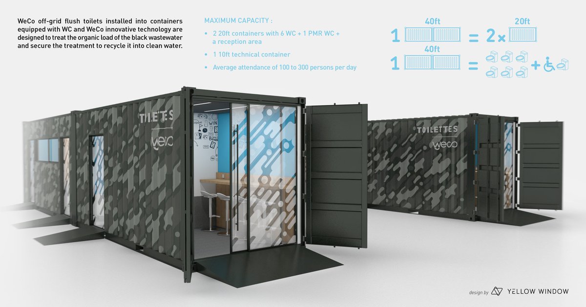 MyYellowWindow's tweet photo. As part of the fight against COVID-19 epidemic, we are proud to support @InovayaWater & WeCo in the development of their solutions allowing access to safe and sterile water in movable hospitals.
#TousMobilisés #COVID19 #yellowwindowdesign #YellowUp #yellowaction #cleanwater https://t.co/f3pr4ZYm1Z