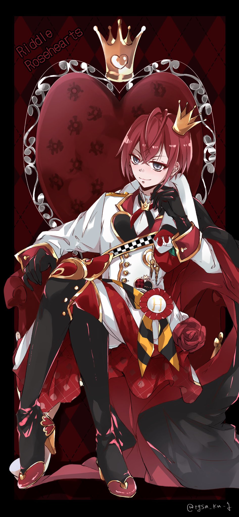 つぐさ リドルくん 沼が深い ツイステファンアート つぐさ リドルくん 沼が深い ツイステファンアート