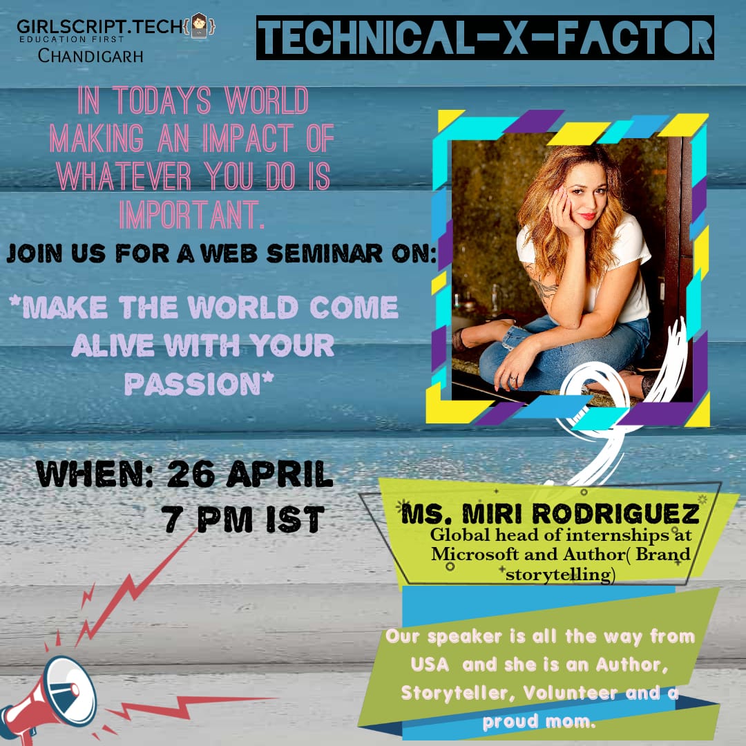 girlscriptkochi's tweet photo. @Girlscript1 @GirlScriptChd
📆 Date: 26th April 2020, Sunday.
⏰ Time: 7 PM

For Certificate, You must fill it
Event Link: https://t.co/8vtv2MPgU3

Event open to all
Contact:
Amitesh Mani Tiwari:- 9354615057
Rajat Goyal:- 9521816470
Email id:- girlscriptchandigarh@gmail.com https://t.co/IwQYQoSIZb