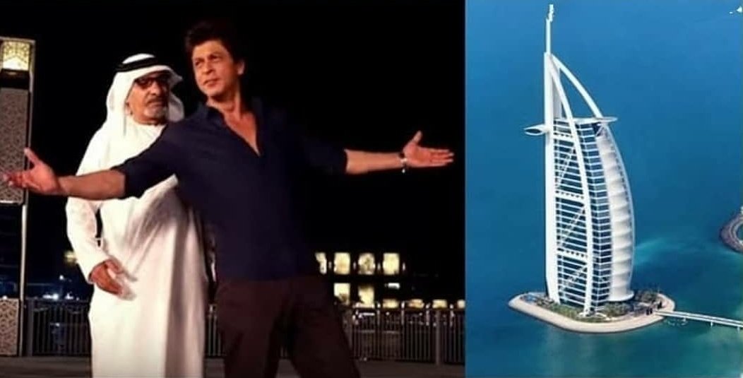 Fact2Fun's tweet photo. Being a Brand Ambassador of Dubai tourism, Shahrukh khan is the only man in the world after mohammad Bin Rashid(UAE's Prime Minister) who is allowed to stay and free dinner in any 5 star and 7 star Hotel in Dubai. https://t.co/37uYwE2wMt