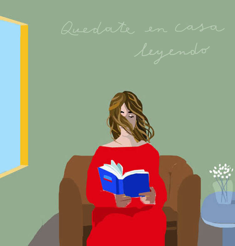 Un compañero, un refugio, una aventura, un salvavidas...
Un libro hoy, mañana y siempre.

#felizdíadellibro #pormáslibros

La imagen es del artista uruguayo Fidel Sclavo.