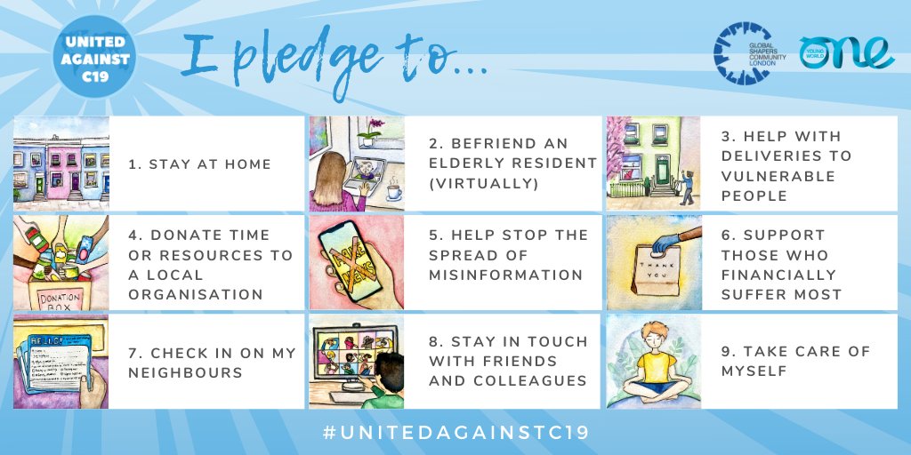 We are excited to be launching our new campaign #UnitedAgainstC19 with <a href="/oneyoungworld/">One Young World</a> ! Here's how it works. Pledge to take action against #COVID19 and tag 5 friends to do the same! You can pledge through social media or by signing up on our website bit.ly/2yypW0s