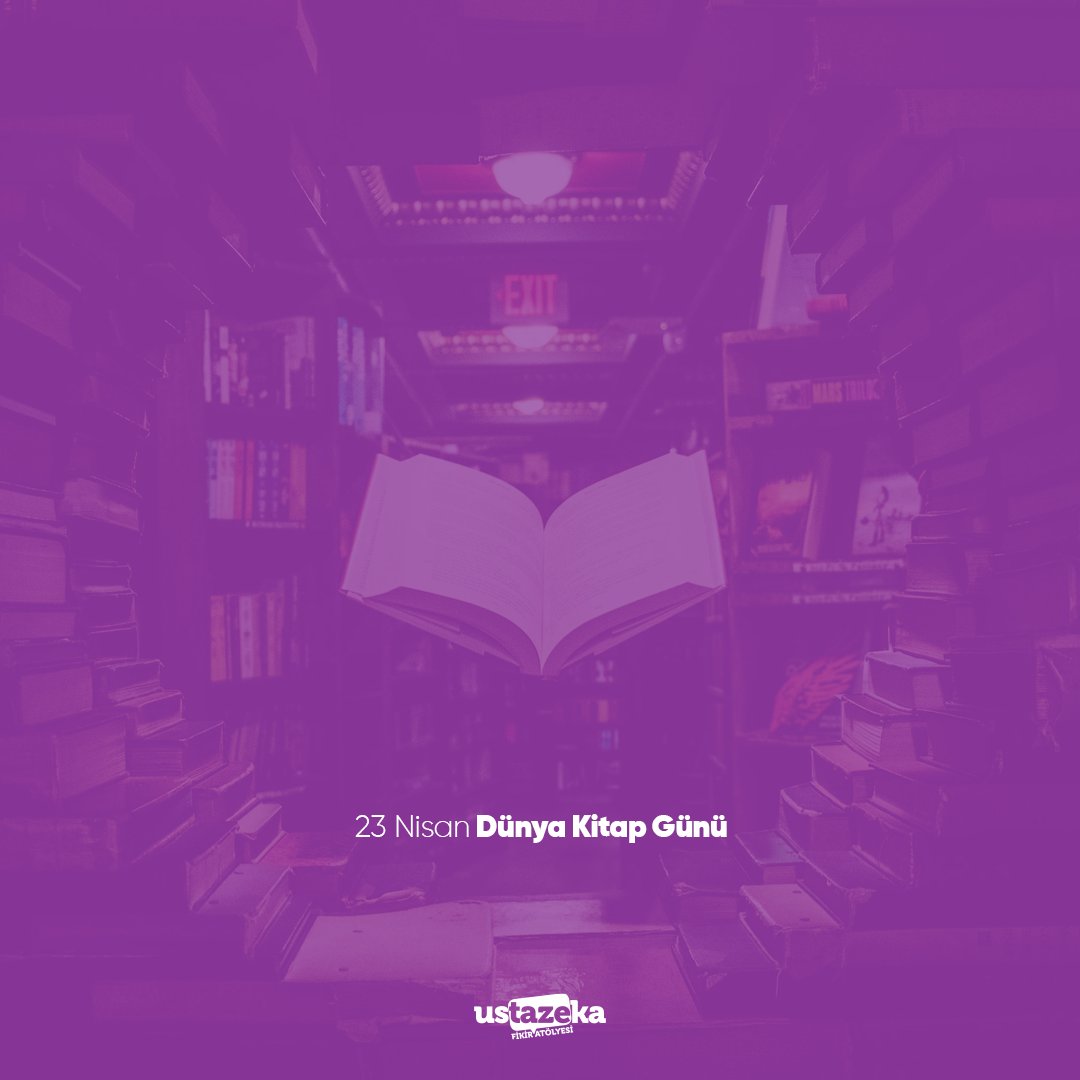 ustazeka's tweet photo. 23 Nisan tüm dünyada 'Kitap Günü' olarak kutlanır. Tekrar önemini hatırlamak, ara verdiysek yeniden okumaya başlamak için bir hatırlatma, bir fırsat bu gün.

Dünya Kitap Günü kutlu olsun! İyi ki kitaplar var... #KitapGünü #DünyaKitapGünü #WorldBookDay https://t.co/ZhfDLERy87