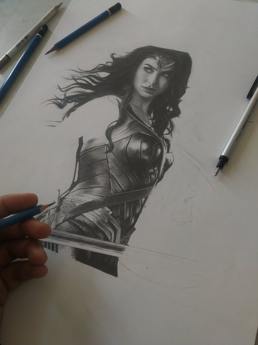 _yash_arts_'s tweet photo. @GalGadotWWFans im a big fan of @GalGadot ma'am please retweet my artwork tribute for her.. let her see it.. love from india ❤️😇✌🏻 https://t.co/OxiFYdEcg8