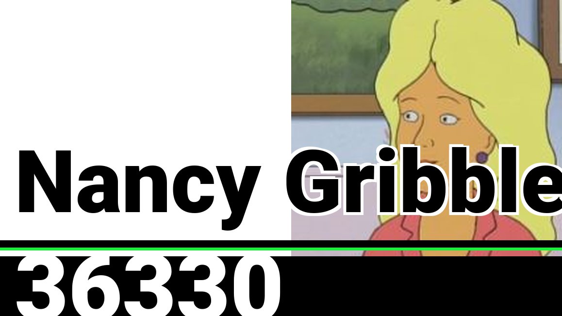 SmashAdditions's tweet photo. I would love to play as Nancy Gribble from King of the Hill in Smash. https://t.co/zBxk5MhObd
