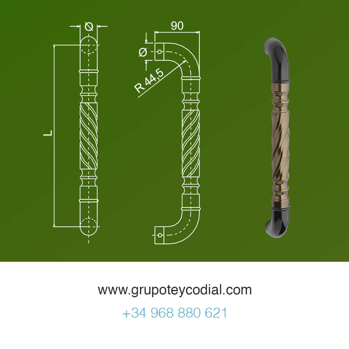 grupoteyco's tweet photo. #Tirador línea OLIMPIC REF: 516-517, diseñado y fabricado por Teyco. Diseño ergonómico con materiales de alta calidad y durabilidad.

#DiseñoIndustrial #CarpinteríaMetálica #CarpinteríaDeAluminio

#grupoteyco https://t.co/9OfK9SdqUy