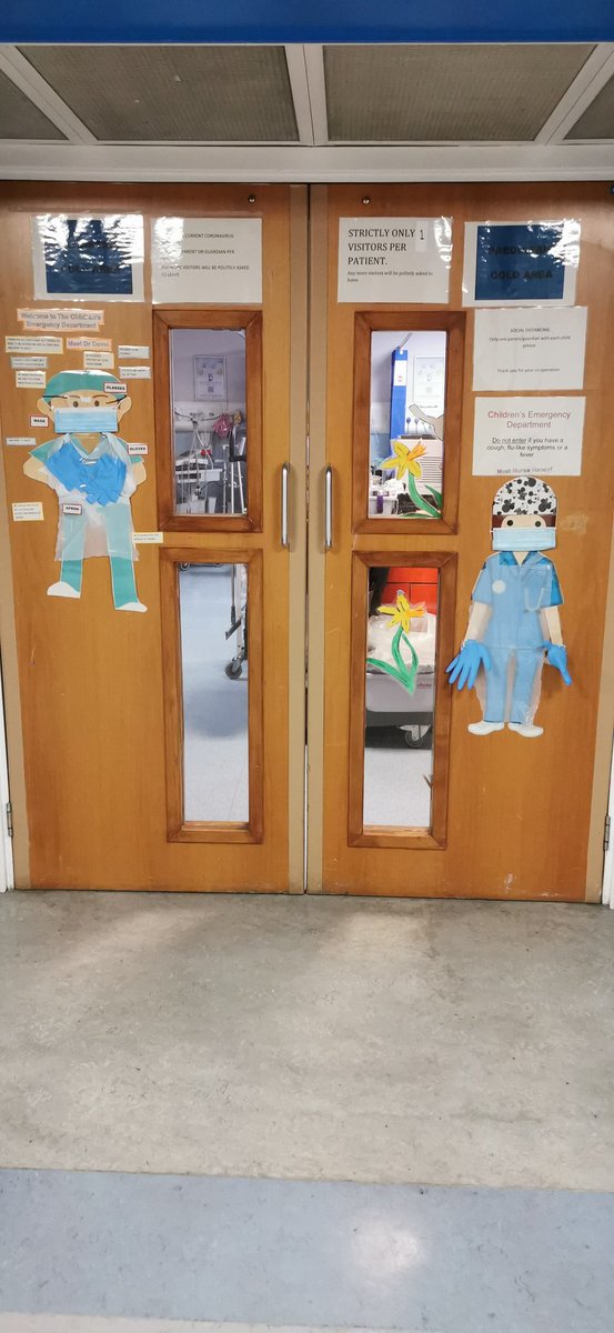 Trying to make our paediatric emergency department a little less frightening to the children of Leeds meet Doctor Dave and Nurse Nancy in their PPE