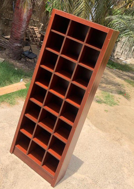 deluxefurnish's tweet photo. A gentleman’s shoe rack. DM or contact 0209045099 now to order yours. https://t.co/UEr1hzLS65