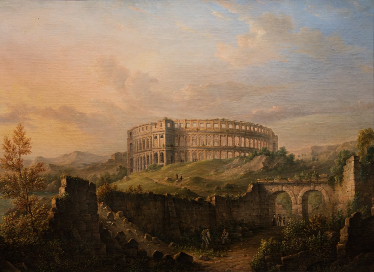 #NascevaOggi nel 1792 Antonio Bernati, pittore e incisore di origini venete noto soprattutto per le sue vedute architettoniche e i suoi disegni dell’ornato. Lo ricordiamo oggi con il dipinto “L’Arena di Pola”, conservato presso il nostro #MuseoCivico.