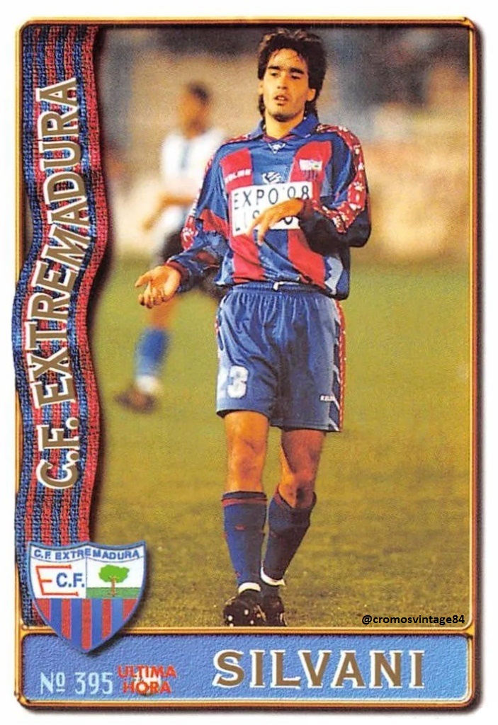 #CromoVintage
Walter Gustavo Silvani Rios temporada 1996-1997 de Mundicromo <a href="/EXT_UD/">Extremadura UD</a> @fedext_ud <a href="/ElCuqui7/">Walter Silvani</a> #Extremadura | #SoloParaValientes RT