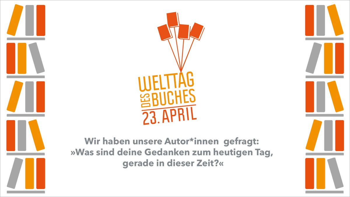 Wir feiern das Lesen! Wir feiern den #WelttagdesBuches!

Deshalb haben wir unsere Autor*innen gefragt: »Was sind deine Gedanken zum heutigen Welttag des Buches, gerade in dieser Zeit?« 
Schaut doch mal rein: bit.ly/352cajc 🥰📚