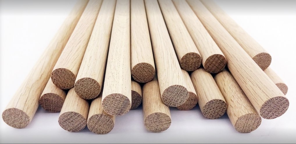 We stock a wide range of Dowel Rods and Fluted Dowel Pins in various timbers (Birchwood, Oak, Ash &amp; Hardwood), lengths and diameters suitable for furniture making, crafts and #DIY!

SHOP > qoo.ly/35mqm2