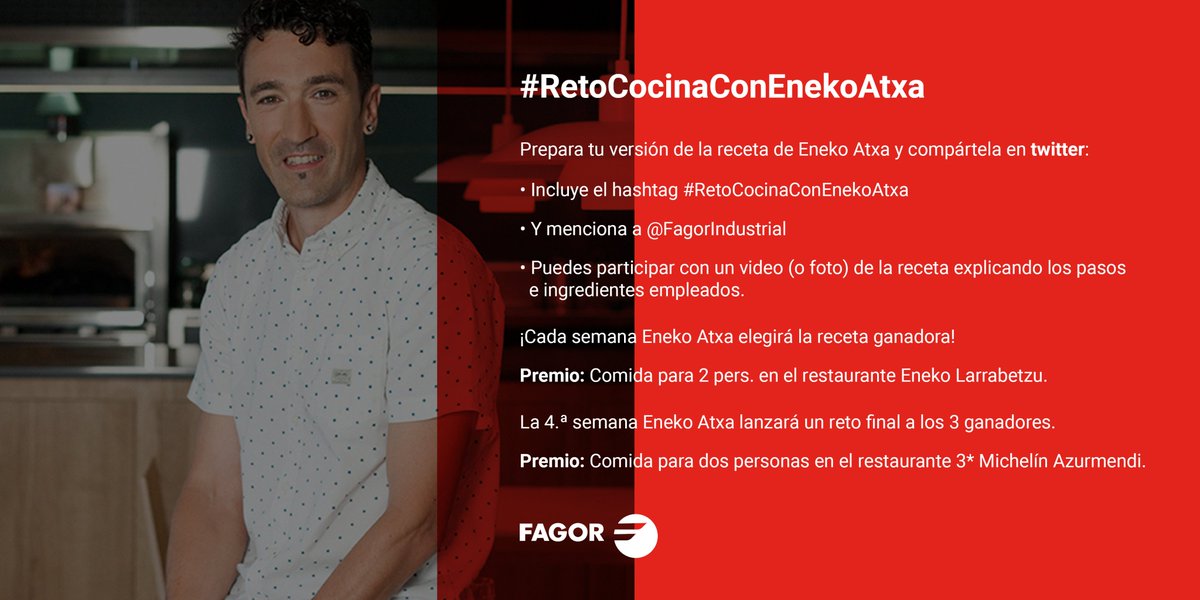 FagorPro's tweet image. Hola amigos! Hemos lanzado un reto de #cocina con #EnekoAtxa que puede ser de interés para vuestros seguidores, ¿Os animáis a darle difusión? En hilo, el 1er reto (receta)! @HosteleriaLeioa @ESAH_Hosteleria @ESH_Sevilla @ESHBI_Bilbao @eheestepona @bculinary @EHTcostadelsol
