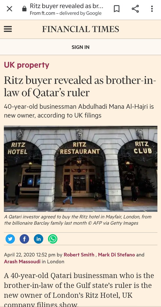 But how is Newcastle different from say the Saudi PIF investment in the UK healthcare provider Babylon Health? Or how Sheikh Mansour's buying of City different from Qatar Emir's brother in law buying the Ritz.