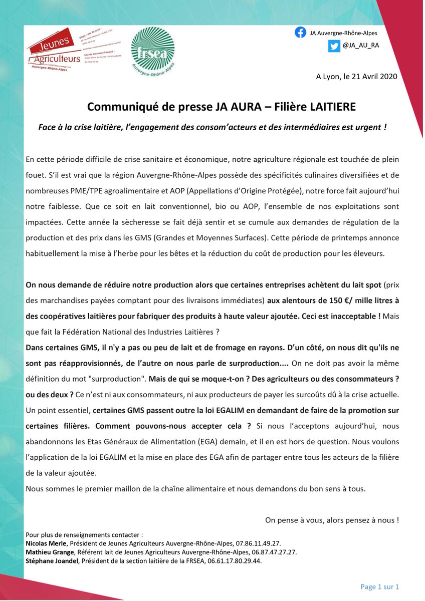 JA Auvergne R.Alpes tweet media