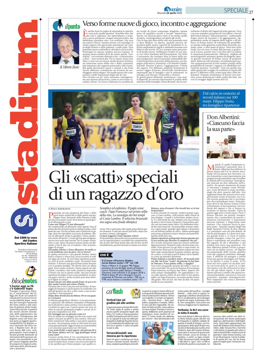 Nella pagina #Stadium su <a href="/Avvenire_Nei/">𝐀𝐯𝐯𝐞𝐧𝐢𝐫𝐞</a> di oggi #23aprile: 
✔️ Gli «scatti» speciali di un ragazzo d’oro
✔️ Don Albertini: «Ciascuno faccia la sua parte»
✔️ #SFactor oggi su Fb c’è <a href="/gabrielesepio/">Gabriele Sepio</a> 

Leggila qui 👉 bit.ly/2KsafuG