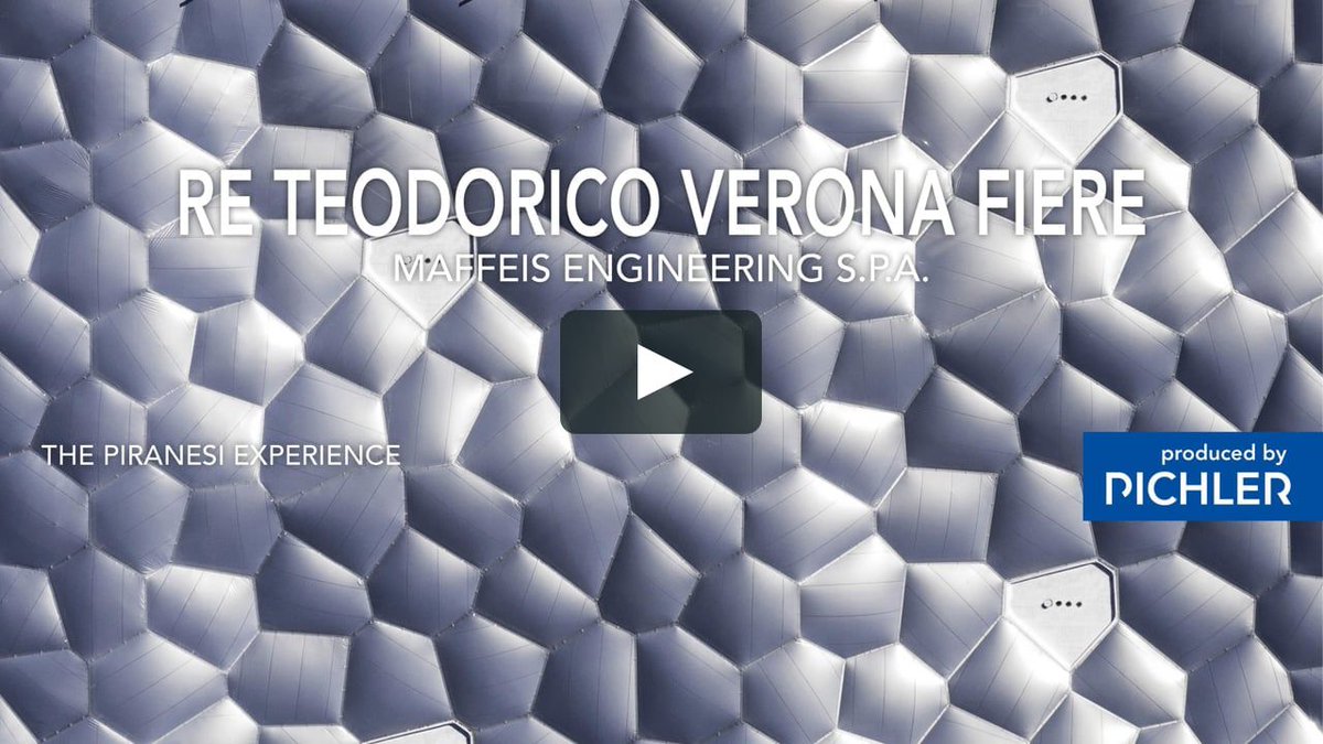 maffeisengineer's tweet image. we are absolutely thrilled to see the final time-lapse video of our project, the new entrance &quot;Re Teodorico&quot; for Veronafiere.

#MaffeisEngineering #Maffeis #PichlerPro #MarblePlaza #VeronaFiere #SteelStructure #ETFE #StructuralEngineering
vimeo.com/399120191