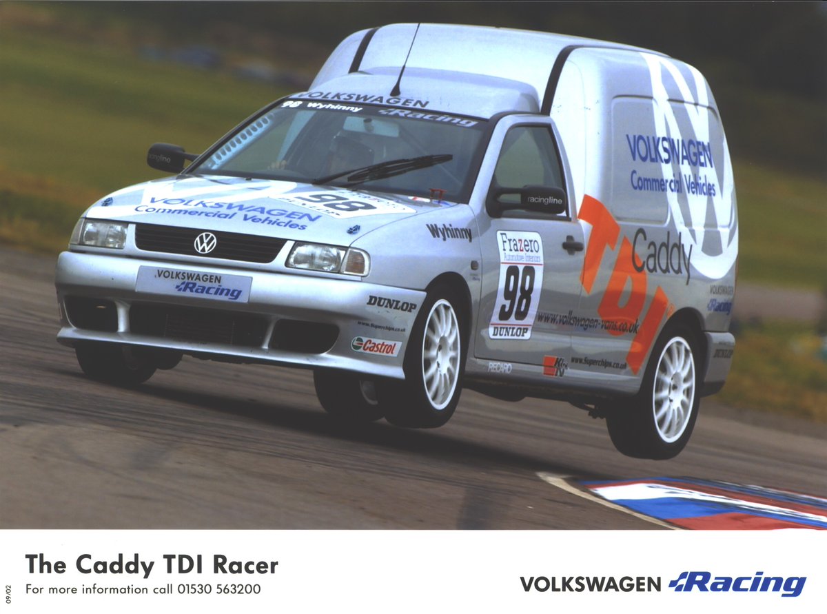 I think I just struck gold in the Newspress archive, anyone remember the Volkswagen Caddy TDI racer? I seem to recall it was pretty competitive in VW racing circles.
