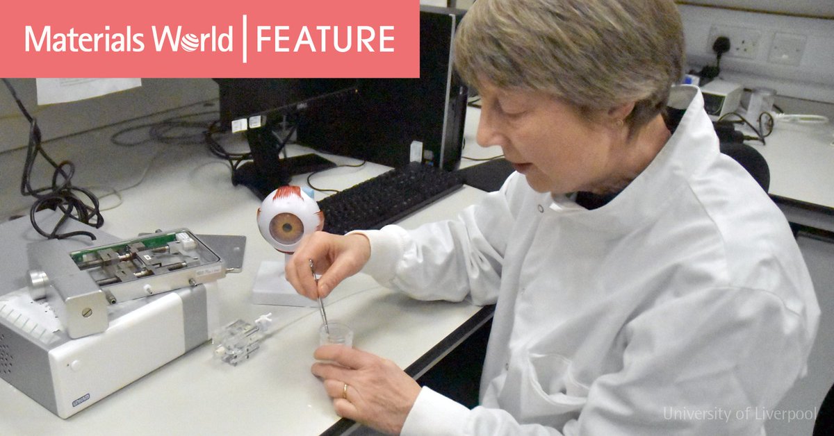 materialsworld's tweet photo. 'My team have been working on materials for #contactlenses, corneal and #conjunctival #tissue engineering and substrates for the expansion of ocular cells in vitro for future use in tissue #engineering products.' Read here: https://t.co/TK2jqE1yHW
#materialsscience #biomedical https://t.co/zaVNG1Td5q