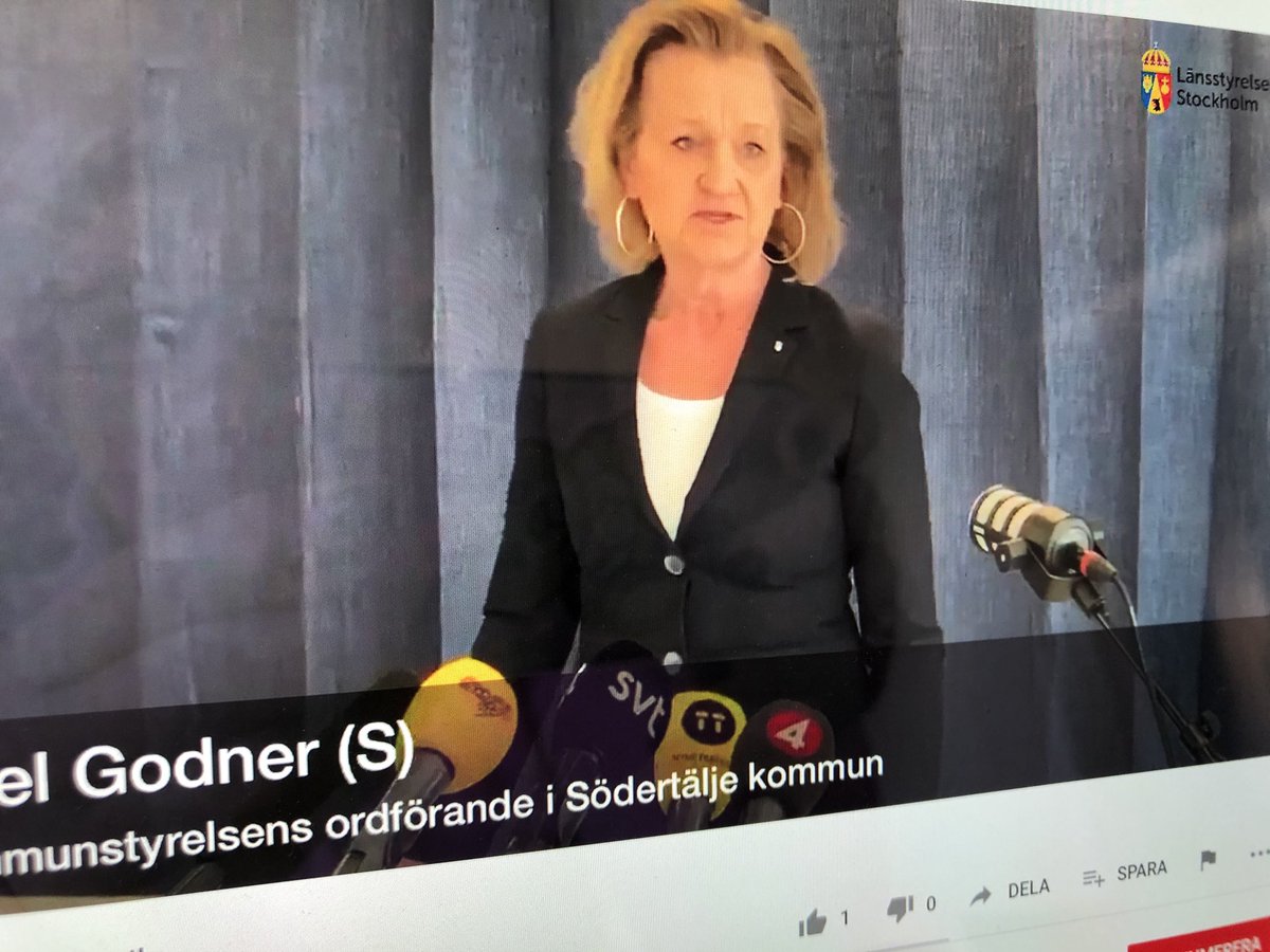 Hillevi Engström (@engstrmhillevi) on Twitter photo Politiken står samlad i Stockholms län i arbetet och åtgärderna mot Covid19. Södertäljes KS-ordförande <a href="/boelgodner/">Boel Godner</a> beskriver det omfattande arbetet och understryker information och utbildning. Politiken står samlad i Stockholms län i arbetet och åtgärderna mot Covid19. Södertäljes KS-ordförande <a href="/boelgodner/">Boel Godner</a> beskriver det omfattande arbetet och understryker information och utbildning.