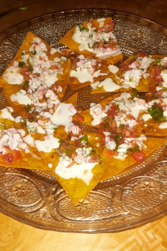 The only contri I had was to finish them up. Other than that mom and brother made them!   #Nachoos