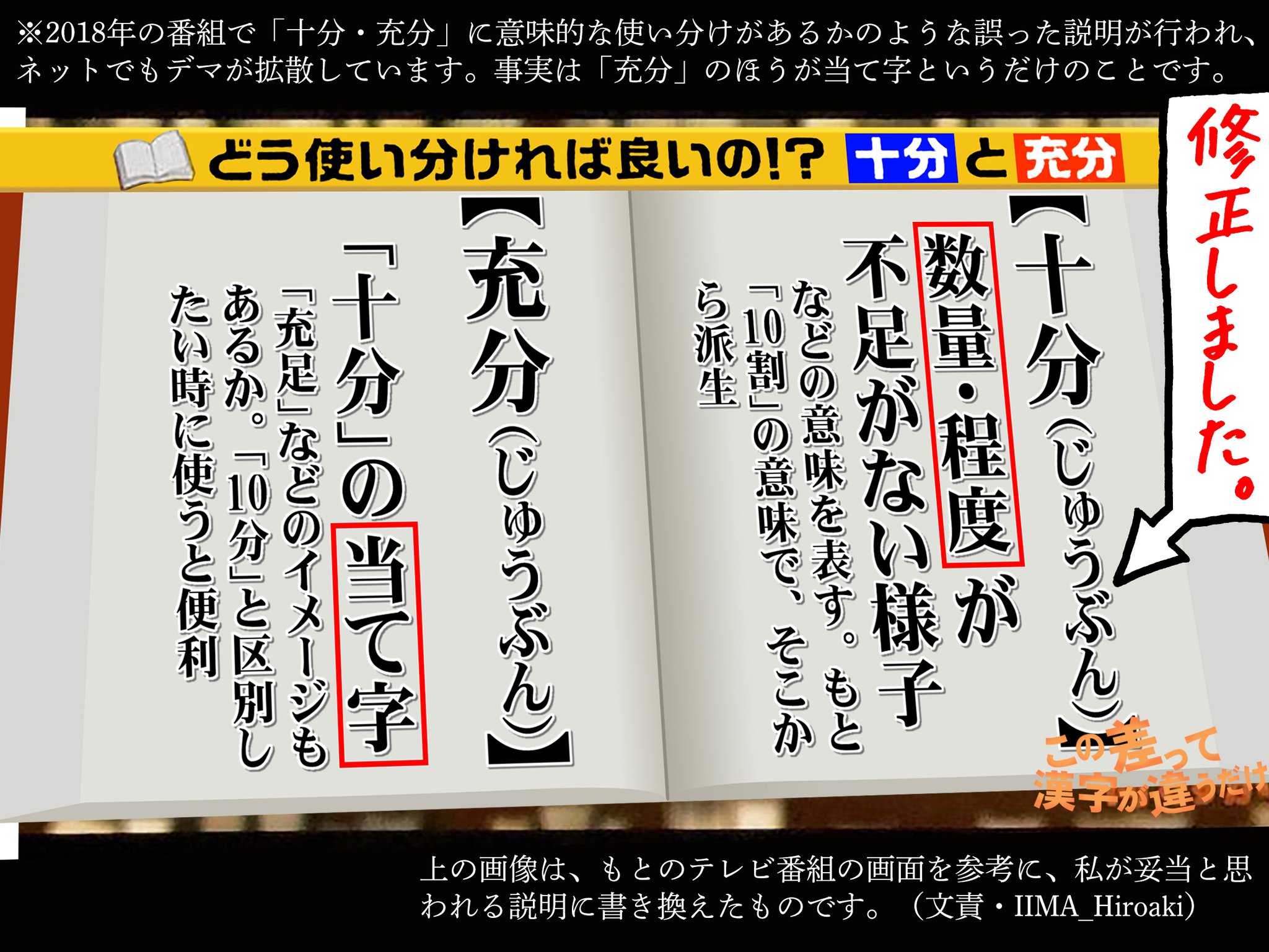 十分 充分