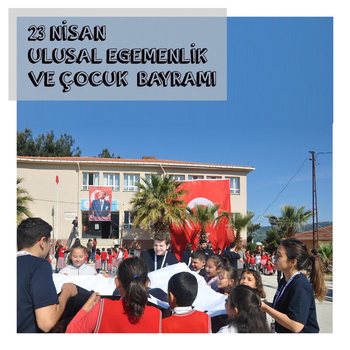 Ulu Önder Atatürk’ün barış, sevgi ve umudun temsilcileri, aydınlık geleceğin güvencesi çocuklara armağan ettiği 23 Nisan Ulusal Egemenlik ve Çocuk Bayramı tüm ulusumuz ve dünyaya kutlu olsun. #23NisanKutluOlsun #23Nisan1920 #TBMM100Yaşında